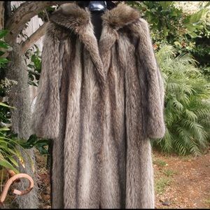 Genuine Raccoon Fur Coat